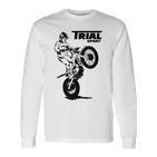 Trial Motorcycle Trial Rider Moto Trial Langarmshirts