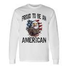 Usa American Flag Tourist Holiday America Langarmshirts