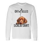 Vizsla Official Sleep With Dog Langarmshirts