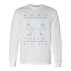 All I Want For Christmas Ist My Rest Blue Langarmshirts