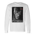 Wild Dog Terrier Bulldog Dog Owner Backprint Pitbull Langarmshirts