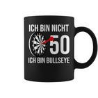 50 Geburtstag Dart Ich Bin Nicht 50 Ich Bin Bullseye Tassen