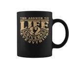 Answer To Life Universe And Everything 42 Is Sense Of Life Tassen