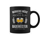 Bademeister Idea Swimming Pool Beer Sayings S Tassen