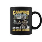 Barbecue And Chillen Camper Saying Caravan Camping Tassen