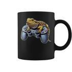 Bearded Dragons Playingideo Game Reptile Pagona Gamers Tassen