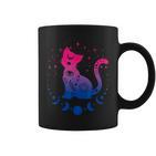 Bisexual Astrology Cat Colours Of Bi Pride Flag Tassen