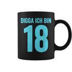 Blue Digga Ich Bin 18 Jahre Junge 18Th Birthday Tassen