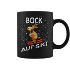 Bock Auf Ski Lustiger Skifahrer Skier Ski Spruch Wortwitz Tassen