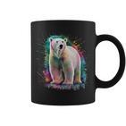 Eisbär Women's Colourful Watercolour Polar Bear Tassen