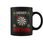 Dart Game Merry Dartmas Xmas Santa Ugly Dart's Christmas Tassen