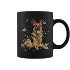 German Shepherd Christmas Tree Lighting Pyjamas Dog Lover Christmas Tassen