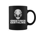 Greetings Earthling Alien For Nager Tassen