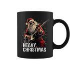 Heavy Christmas Santa Claus Guitar Tassen