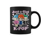 K-Pop Just A Girl Who Loves K-Pop Korean Pop Band Tassen