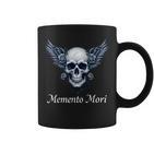 Memento Mori Gothic Skull & Wings Tassen