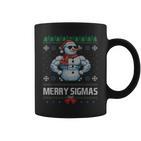 Merry Sigmas Bruh Snowman Sigma Male Skibidi Christmas Tassen