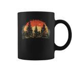 Outdoor Tree Nature Lovers Sunset Retro Forest Tassen