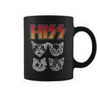 Hiss Cat Cats Kitten Rock Music Cat Lovers Hiss Tassen