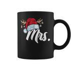 Santa Claus Hat Mrs Partner Outfit For Christmas Tassen