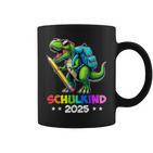 Schulkind 2025 Dino T Rex Jungen Dinosaurier Einschulung Tassen