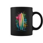 Surfer Women's Colourful Watercolour Surfing Tassen