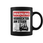 Warning Crazy Forklift S Tassen