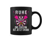 Women's Rest Die Chefin Ist Jetzt Dran Darts Dartter Women's Dart Tassen