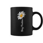 Women's Stay Positive Flowers Spring Summer Women's Tassen