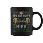 Most Wonderful Time For A Beer Ugly Christmas Sweater Tassen