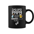 Zwillingspapa 2025 Loading Werdender Papa Announcement Tassen