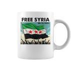 Free Syria Syria Revolution Freedon Flag Blue Tassen