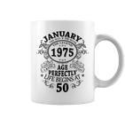 January 1975 50 Years Decoration 1975 50Th Birthday Tassen