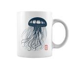 Japanese Aesthetic Asianintage Medusa Jellyfish Gray Tassen