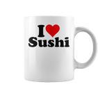 Japanese Food I Love Heart Sushi Tassen