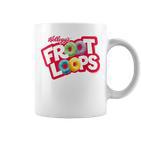 Kellogg's Froot Loops Breakfast Cereal Logo Blue Tassen