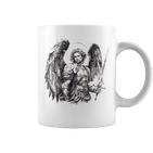 Saint Michael The Archangel Tattoo Style Tassen