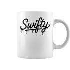 Swifty Fan Merch Ns First Name Taylor Outfit Drip Gray Tassen