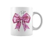 Taylor Lover First Name N Girls Pink Disco Ball Bow Tassen