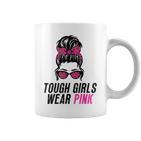 Tough Girls Tragen Im Oktober Pink Leopard Print Wear Pink Gray Tassen