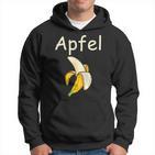 Apfel Banane Scherz Unsinn Kapuzenpullover