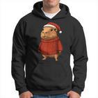 Capybara Ugly Sweater Santa Hat Christmas Kapuzenpullover