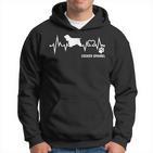 Cocker Spaniel Heartbeat Pulse Dog Ecg Dog Lovers S Kapuzenpullover