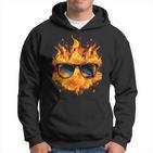 Cool Fire And Flames Glasses Kapuzenpullover