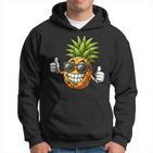 Cool Pineapple Wearing Sunglasses Fun Fruit Kapuzenpullover