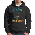 Coole Boys Go Bouldering Climbing Children's Kapuzenpullover