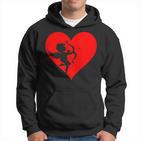 Cupid With Bow And Arrow Fun Love Heart Kapuzenpullover