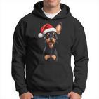 Cute Miniature Pinscher Dog Christmas Merry Xmas Graphic Kapuzenpullover