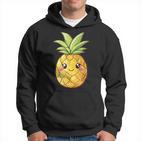 Cute Pineapple Face Kawaii Style Kapuzenpullover