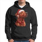 Cute Rhodesian Ridgeback Dog Christmas Merry X-Mas Graphic Kapuzenpullover